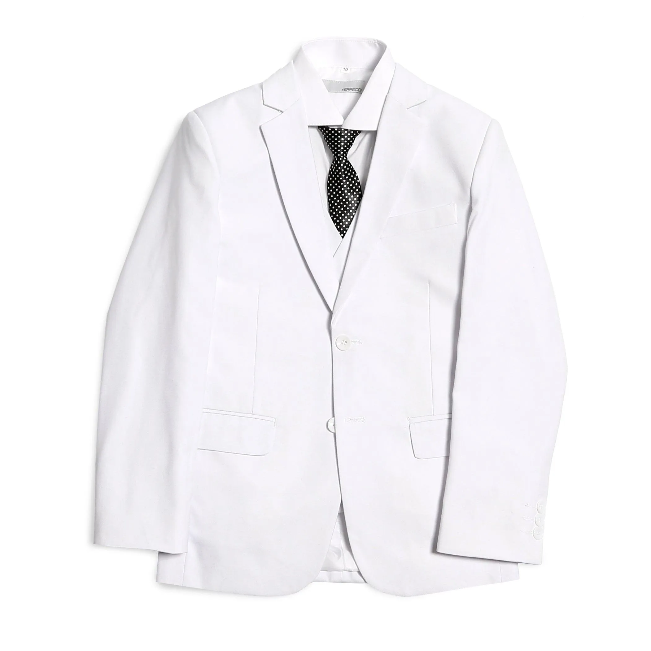 Ferrecci Boys JAX JR 5pc Suit Set White