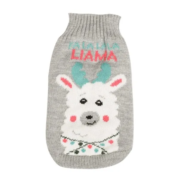 Pet Brands Knitted Llama Jumper
