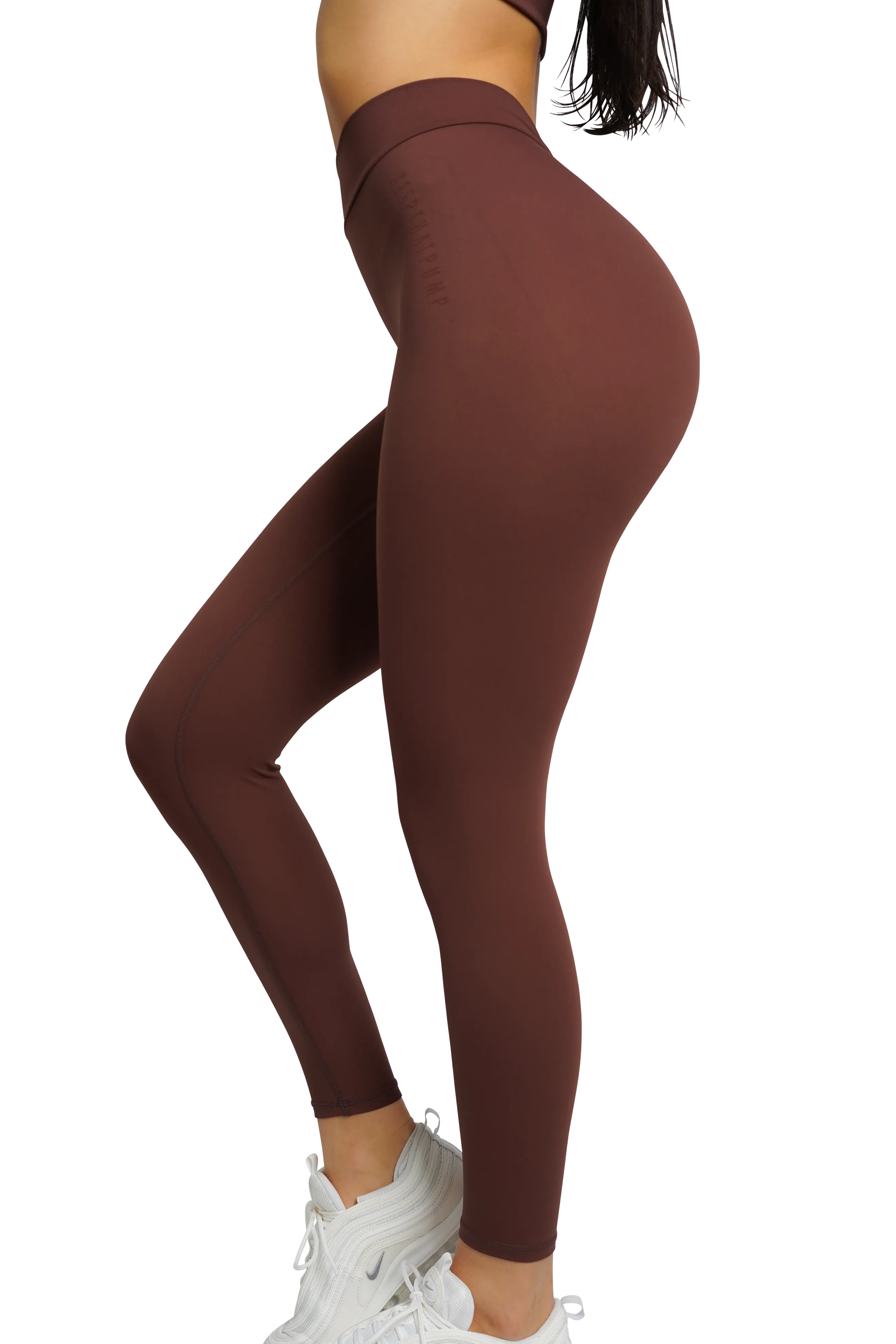 SCULPT V-BACK LEGGINGS - BROWN