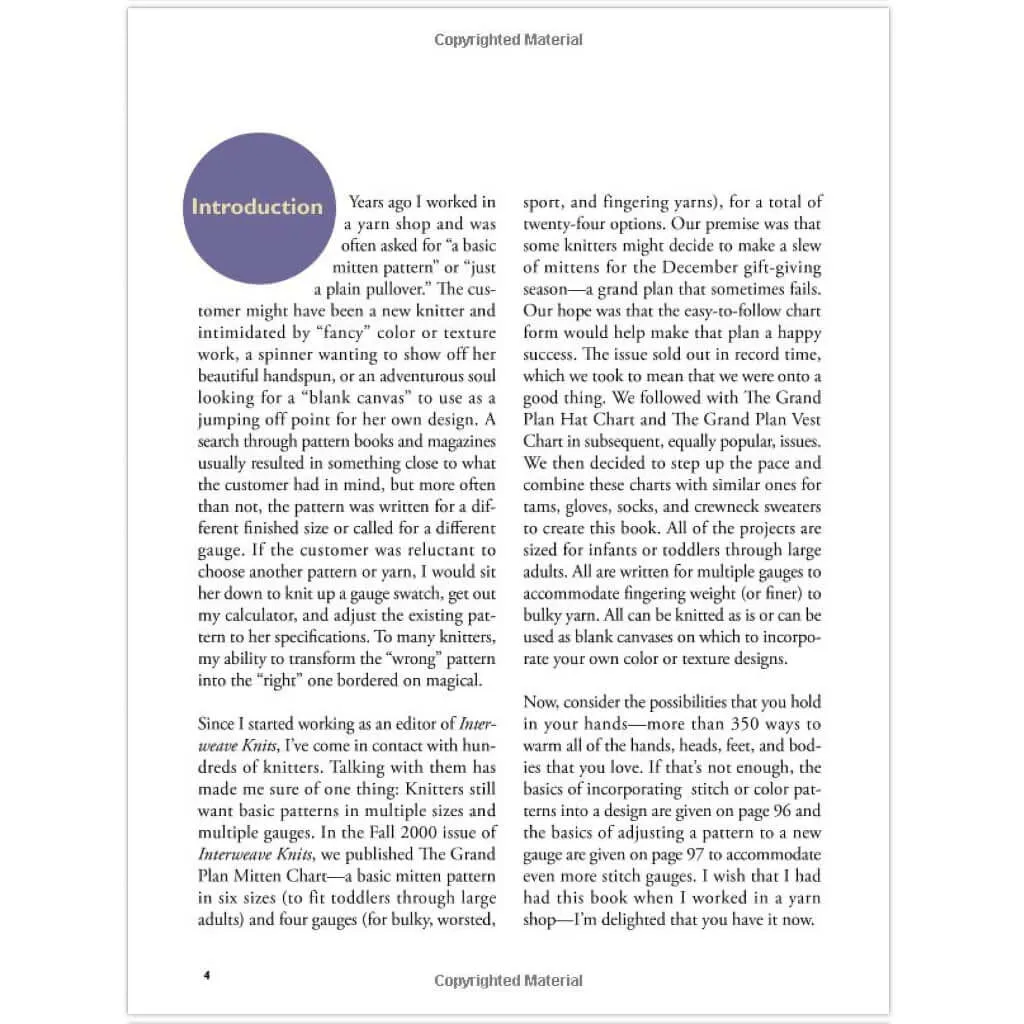 The Knitter's Handy Book of Patterns by Ann Budd