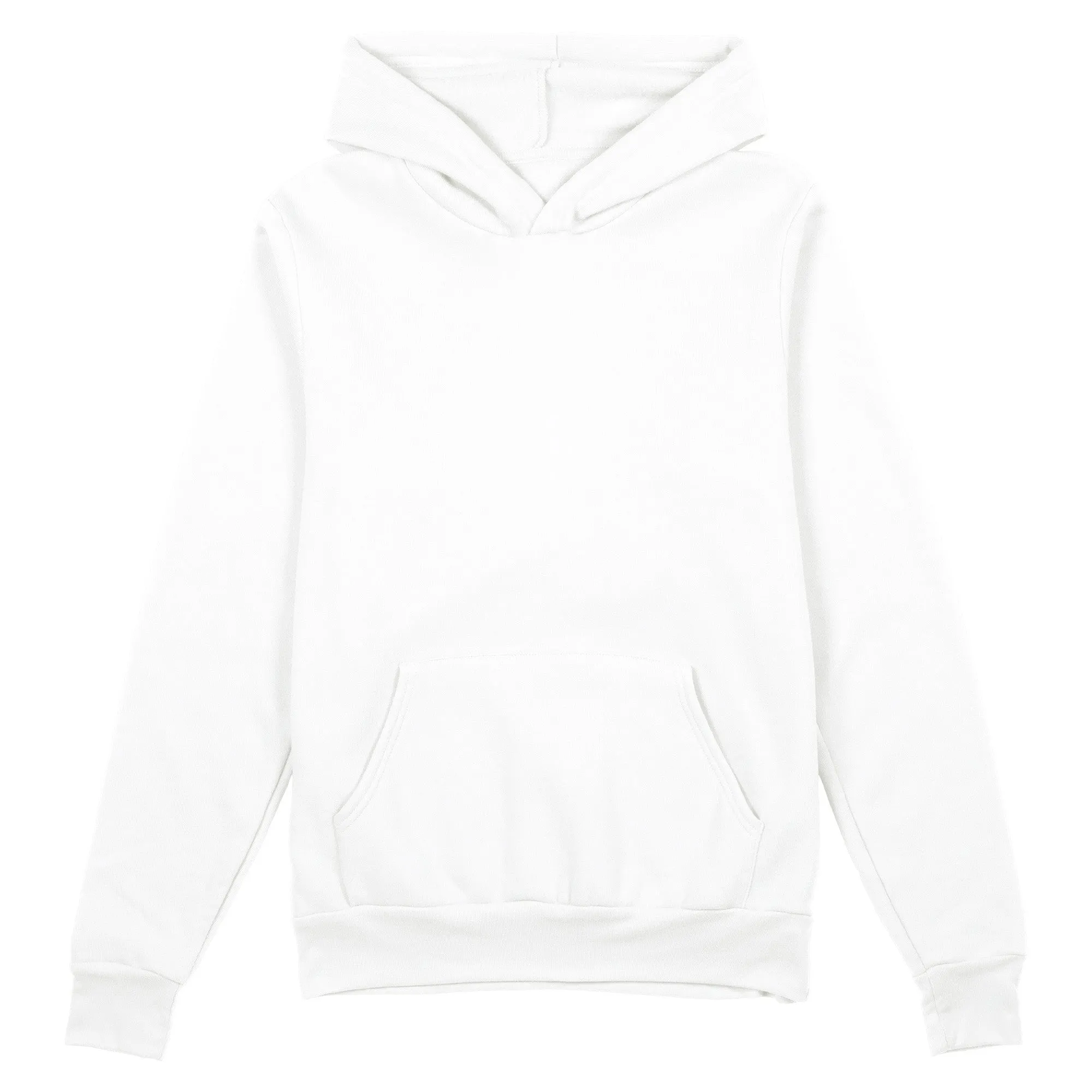 Unisex Plain Hoodie, White
